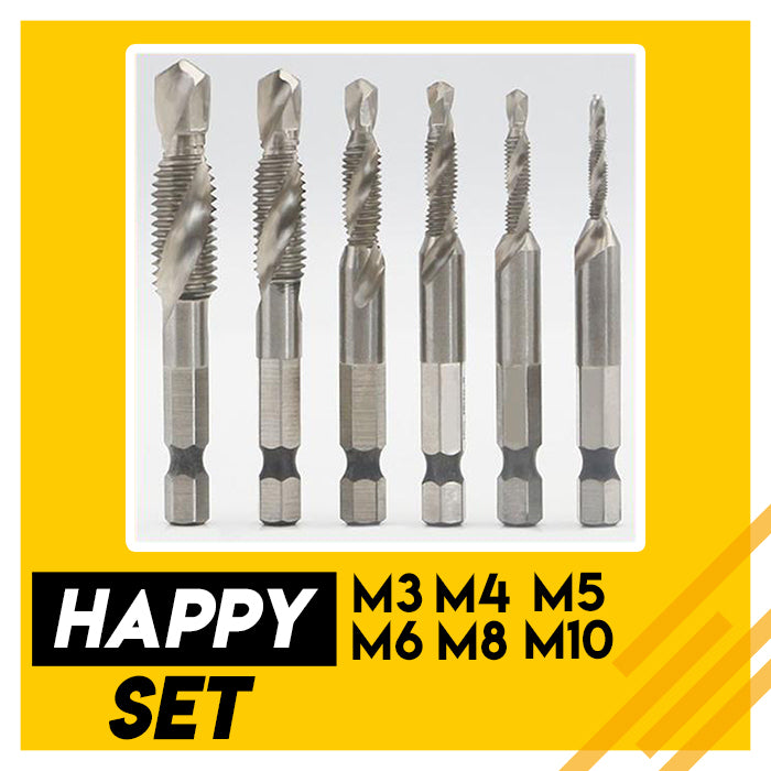 Thread Tap Drill Bits Set (3/6pcs)