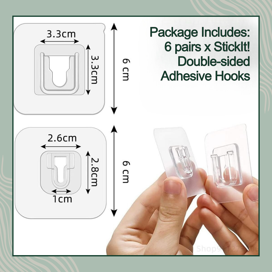 StickIt!™ Double-sided Adhesive Wall Hook